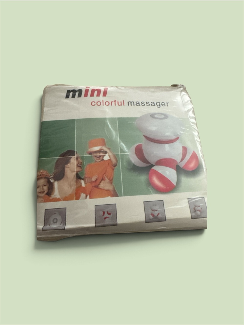 Mini Colorful Massager - White & Pink